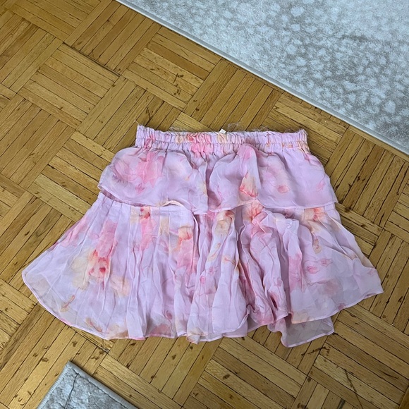 Floral loose pink skirt,All Products : American Fashion Style Bags On Sale